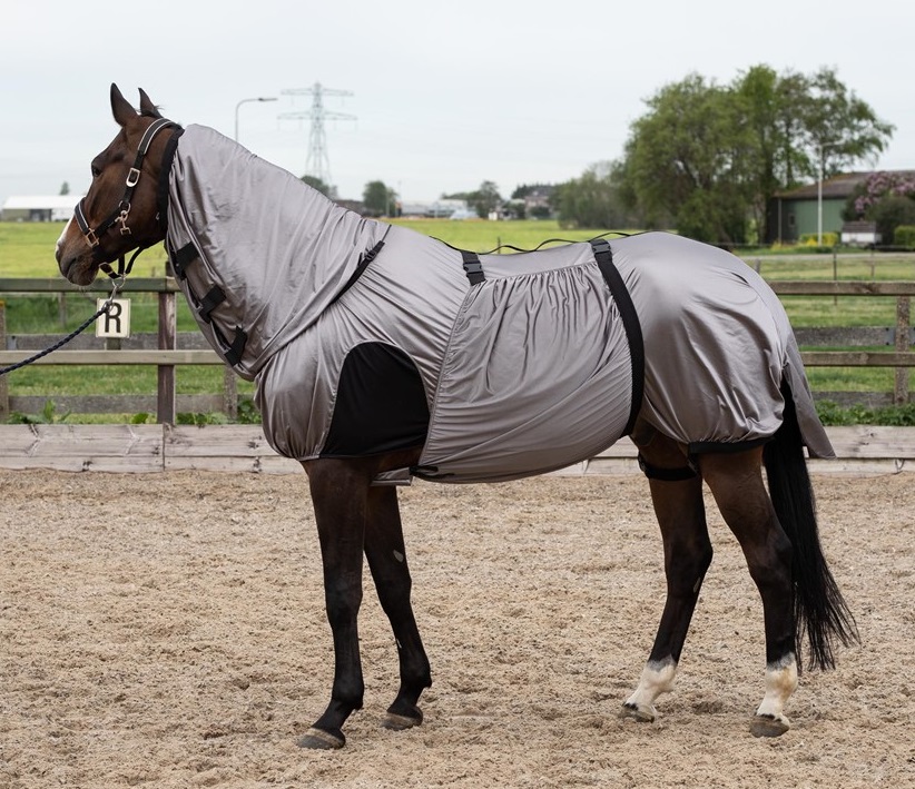 Попона сеточка с капором и фартуком Harrys Horse Eczema